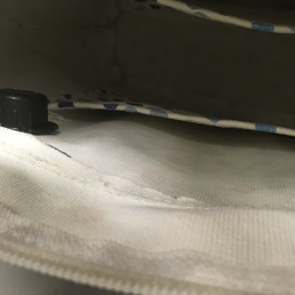 O Bag Tote made in Italy blue rope shoulder bag lined like new - Picture 4 of 4